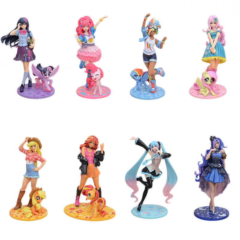 My Little Pony fluttershy Twilight Sparkle Girls Figure Model Toys