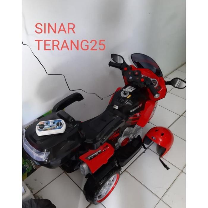 BIG SALE MOTOR ANAK AKI VOLTA SAMURAI 5021 REMOTE+HELM Control Remote - MERAH