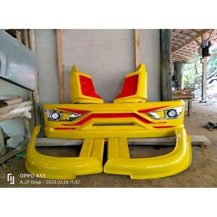 bemper truck model sigra +pipi+ slebor, untuk canter, ragasa, dyna, isuzu elf