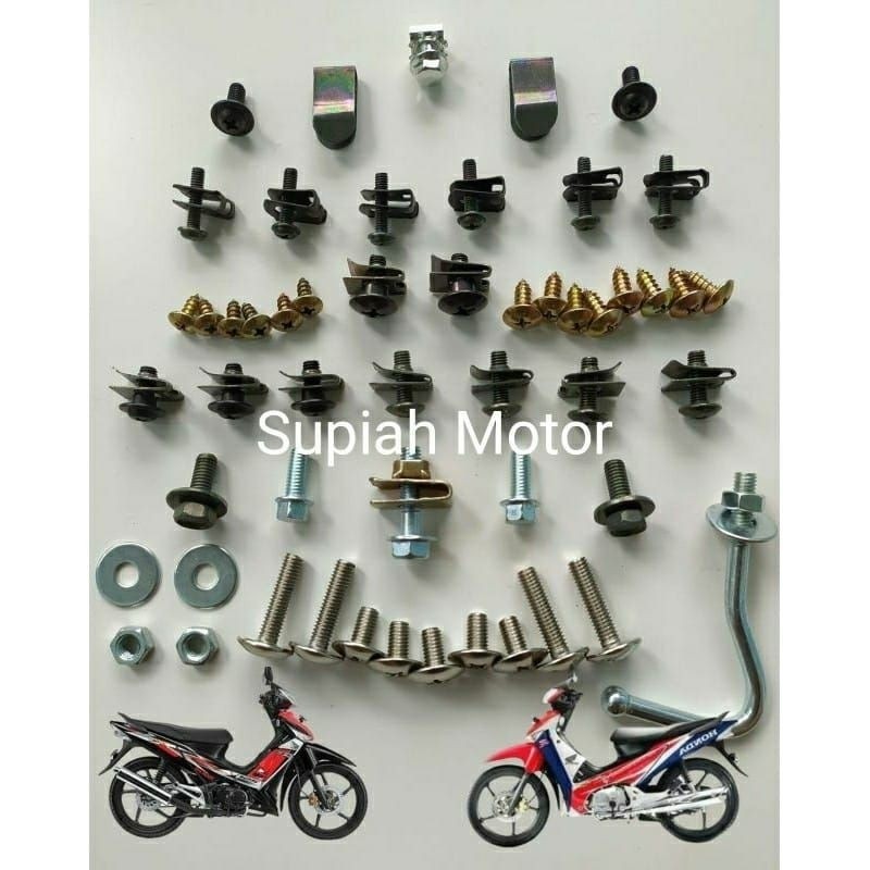 baut full body Supra x 125 / baut Supra x 125 / baut body Honda Supra x 125 lengkap