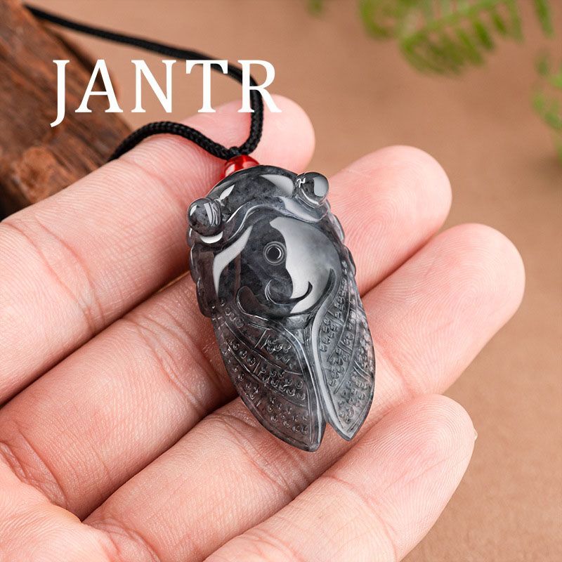 Jade Jade Cicada Pendant Alami Produk Ayam Hitam Breed Yiming Amazing Cicada