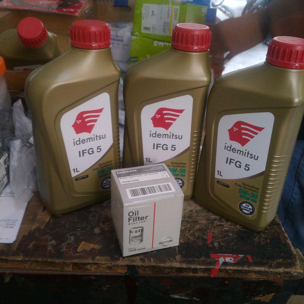 5w-30 Full Synthetic Idemitsu Paket Oli 3liter + filter oli MITSUBISHI