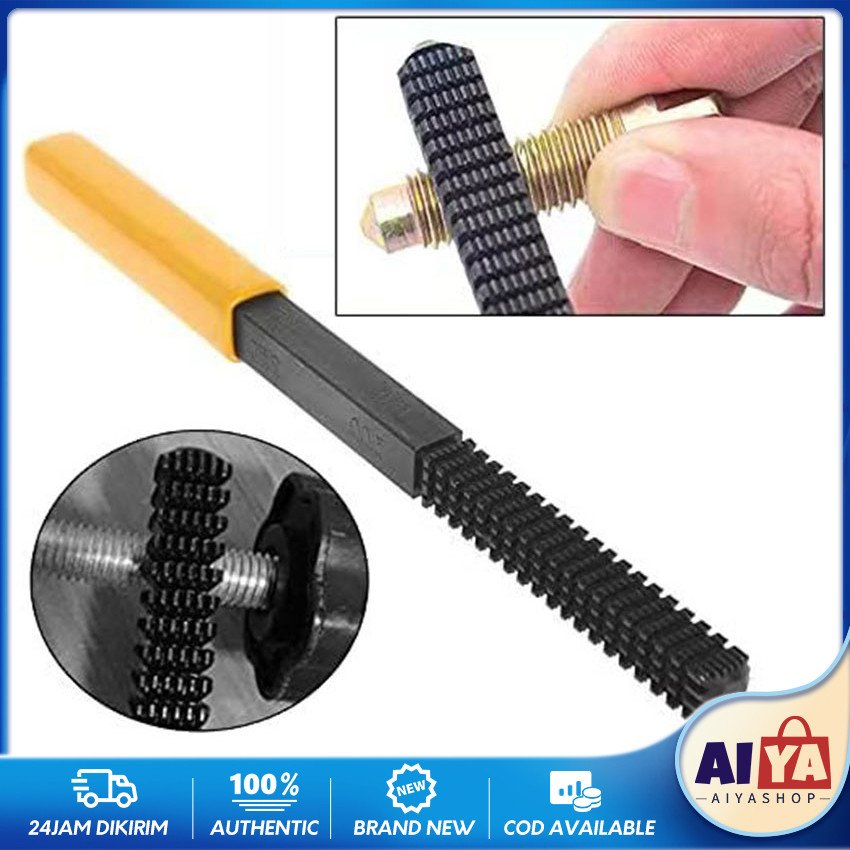Kikir Ulir Mur Dan Sekrup / Pengasah Drat / External Thread Restorer File / Alat Ulir Drat Baut