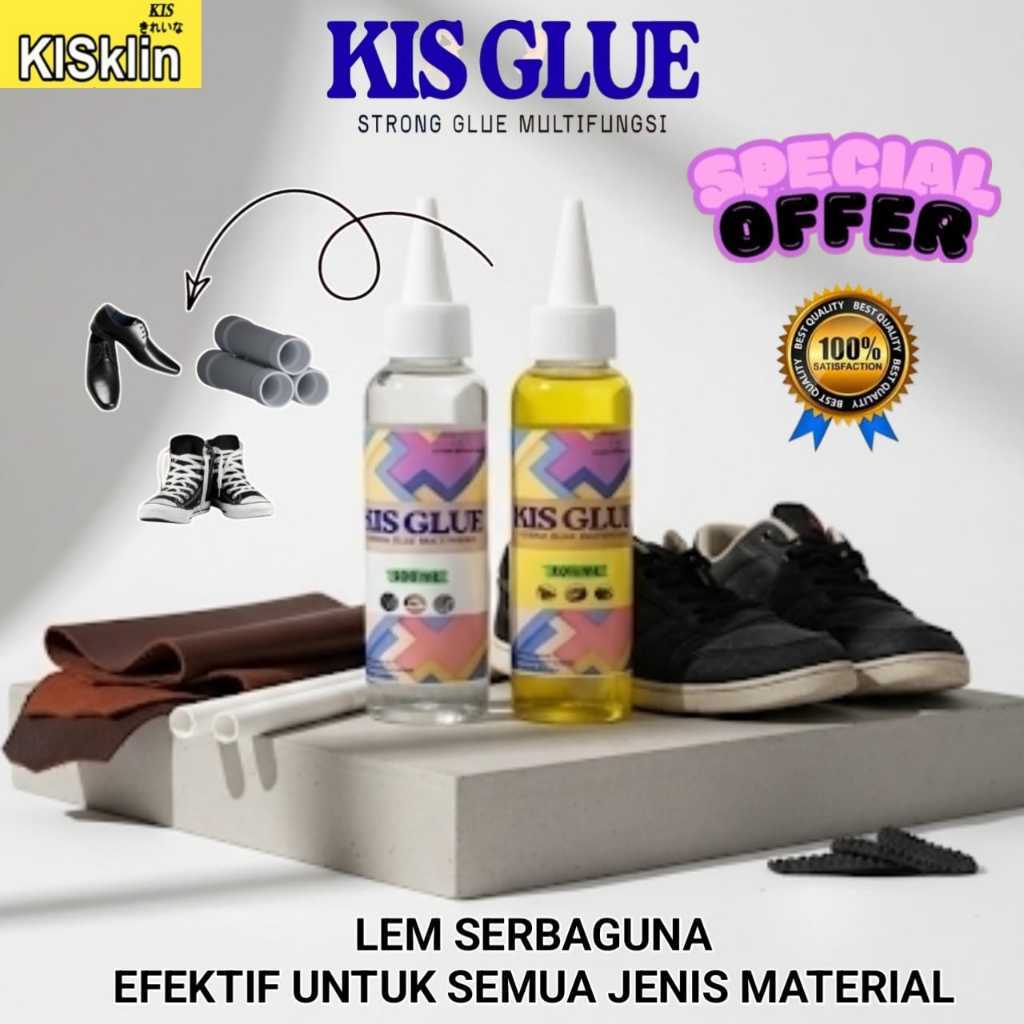 Lem Serbaguna SUPER KUAT Cepat Kering 3-5 Detik - Perekat Kulit Karet Plastik PVC Kayu Kain Logam | 