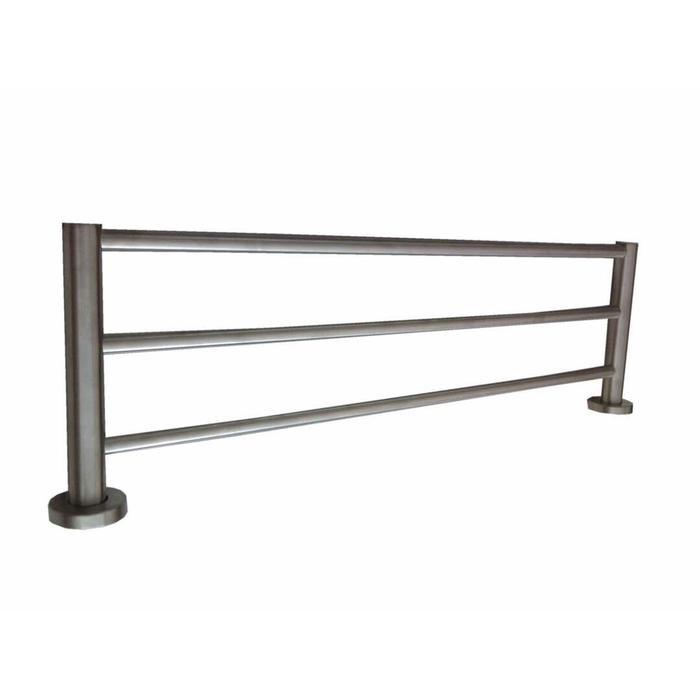 Rak Handuk Stainless 60 Cm 3 Susun 7083- Gantungan Towel Bar Tiga Baris Stenlis pipa Gede