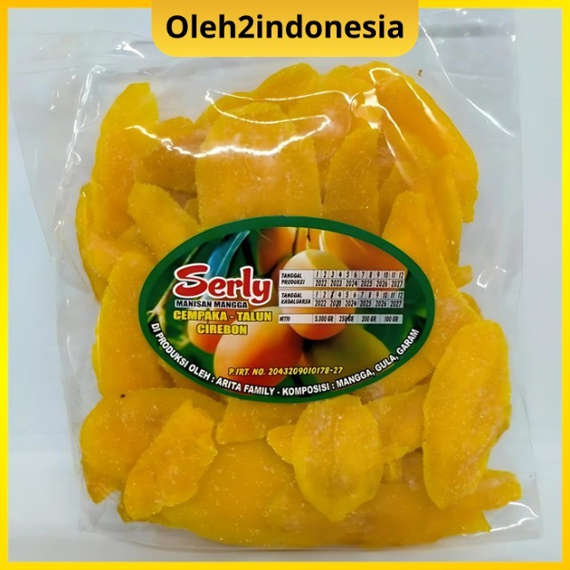Manisan Mangga Kering Cirebon Indramayu Serly 250gr Lezat