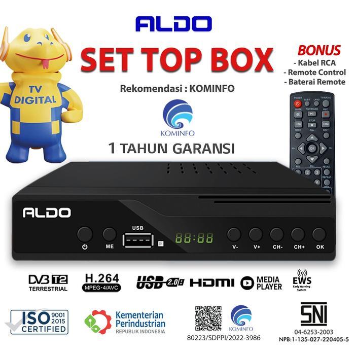 Set Top Box Aldo STB Digital Ready Rekomendasi Kominfo