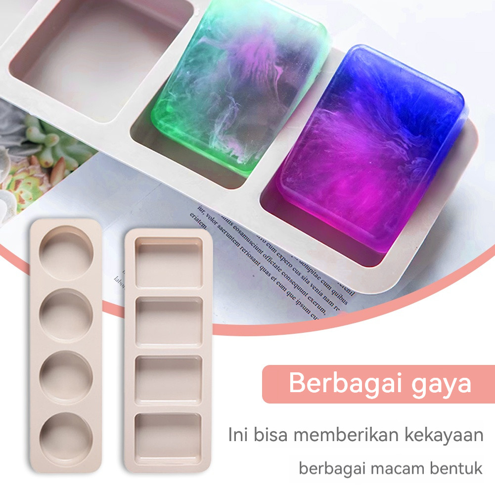 COD Cetakan Sabun Silikon Silicone Soap Mold Silicon Mould Cetak Sabun Mandi Batangan