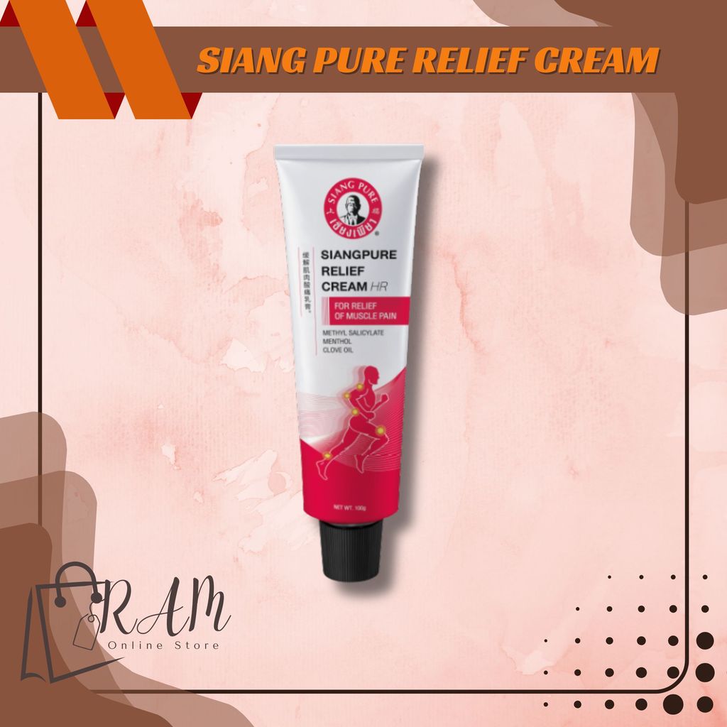 Siang Pure Relief Cream Pereda Nyeri dan Pegal Tubuh Original Thailand