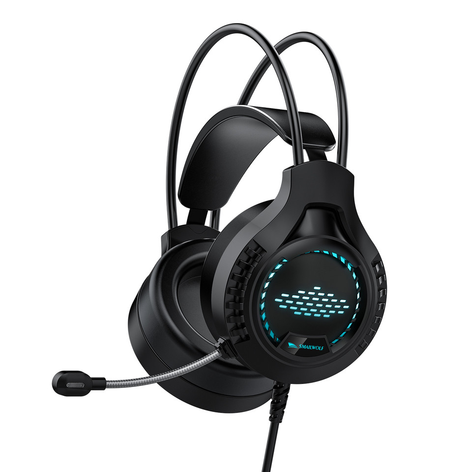 AK3 Headmounted Esports Gaming Headset Wired RGB Lighting Headset Laptop Desktop Gaming Headset