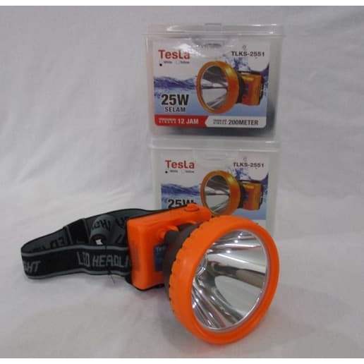 promo discon COD/ bayar ditempat Tesla Senter Kepala Selam 25w type TLKS-2551 ORIGINAL best seller j