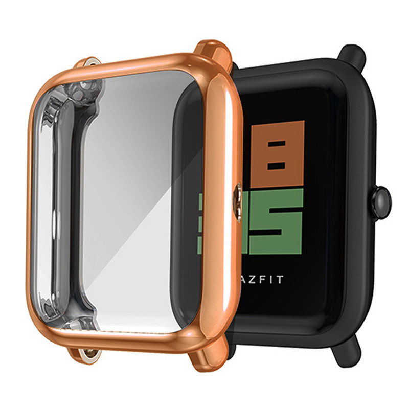 For Amazfit Bip U/U Pro Case Protect Bumper Plating Shell Cover Shockproof Screen Protector For Huam