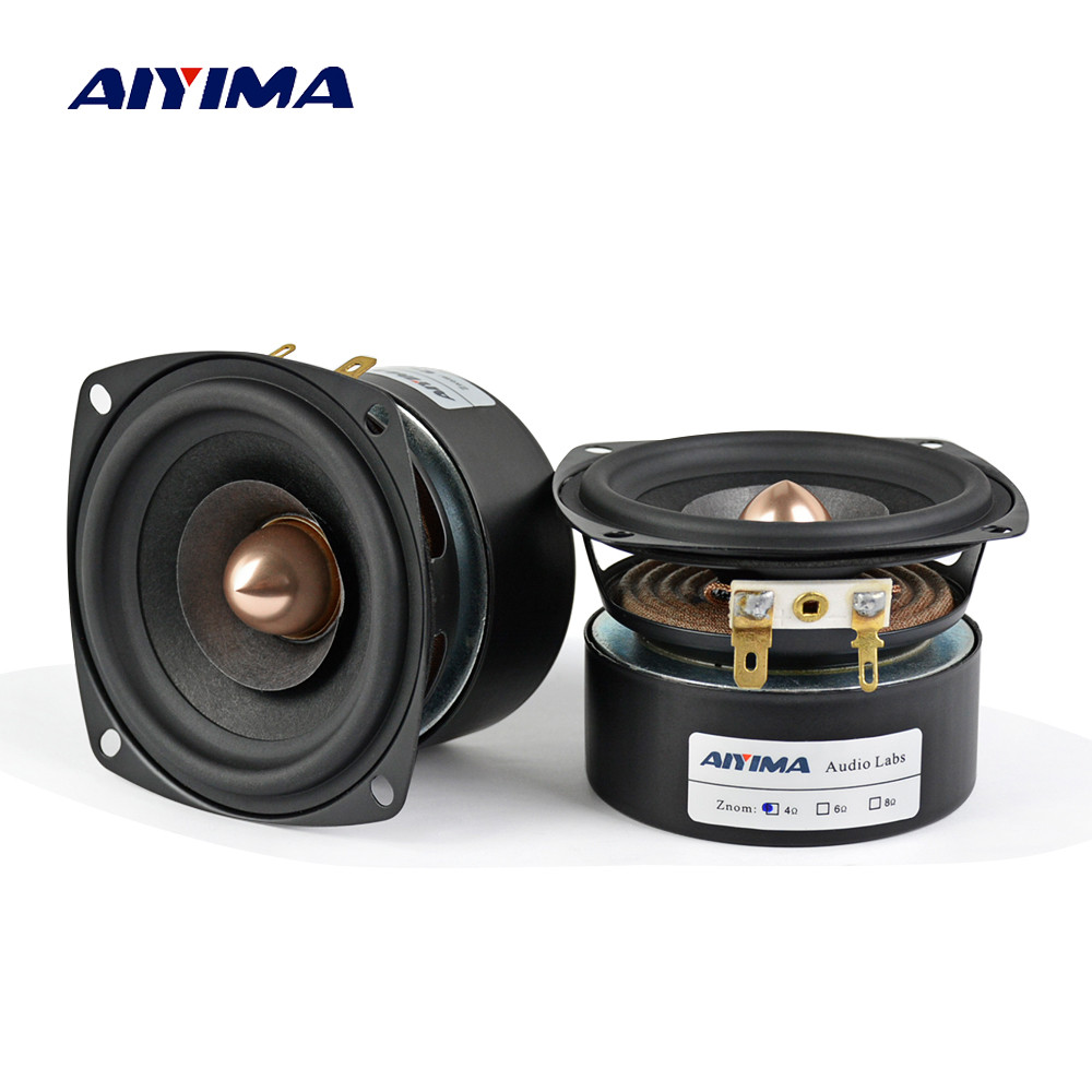 AIYIMA 2Pcs 3 In Auo Speaker 4Ohm 8Ohm 15W Full Range Speaker HIFI Treble Meant Bass Loudspeaker Y