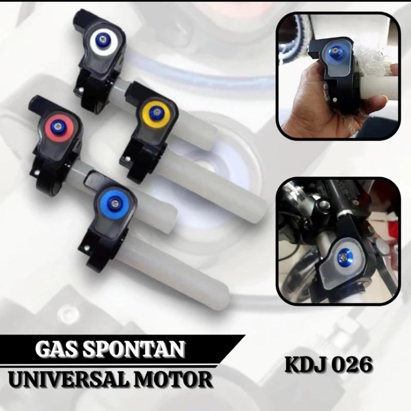GAS SPONTAN BEARING 1 KABEL Panjang 2Meter MODEL ACERBIS Universal Untuk semua motor