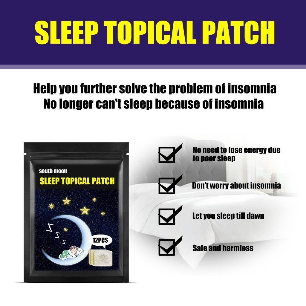 Ready Stock South Moon Sleep Tropical Patch 12pcs Patch Good Night Sleep Patch