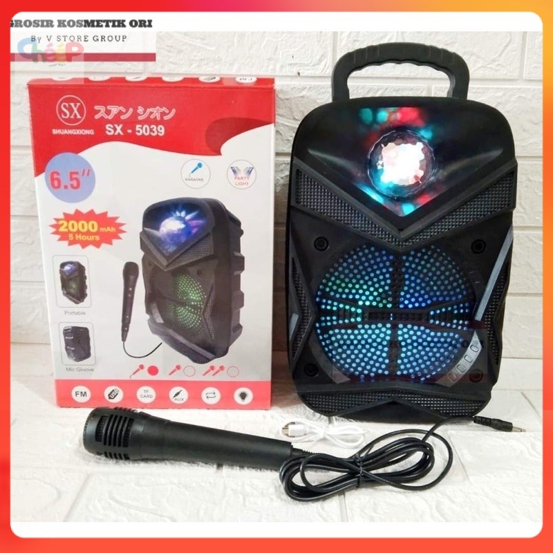 SPEAKER BLUETOOTH SX 5038 - SX-Y2006 -Y2007 BONUS MIC KARAOKE