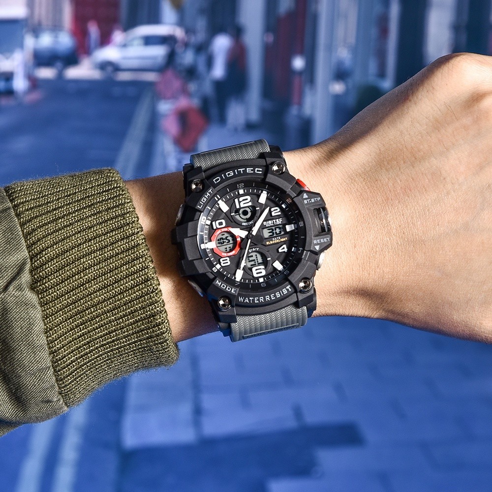 Original 100% DIGITEC 2125 Jam Tangan Digital Sport Pria DA-2125T Garansi 1 Tahun