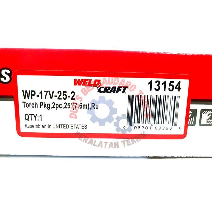 Tig Torch WELDCRAFT WP-17V-25-2 USA | Stang Las argon Wp 17 Weldcraft