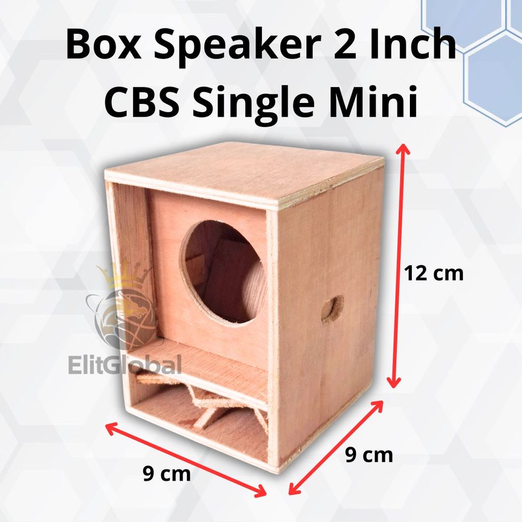 Box Speaker 2 Inch CBS Single untuk Speaker Pasif / Aktif