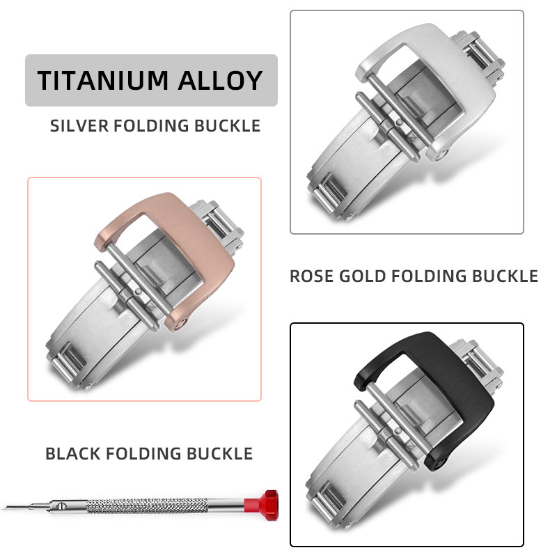 18mm titanium alloy folng watch buckle Deploy Clasp for Richard Watch Miller Rolex Cartier Omega Wat