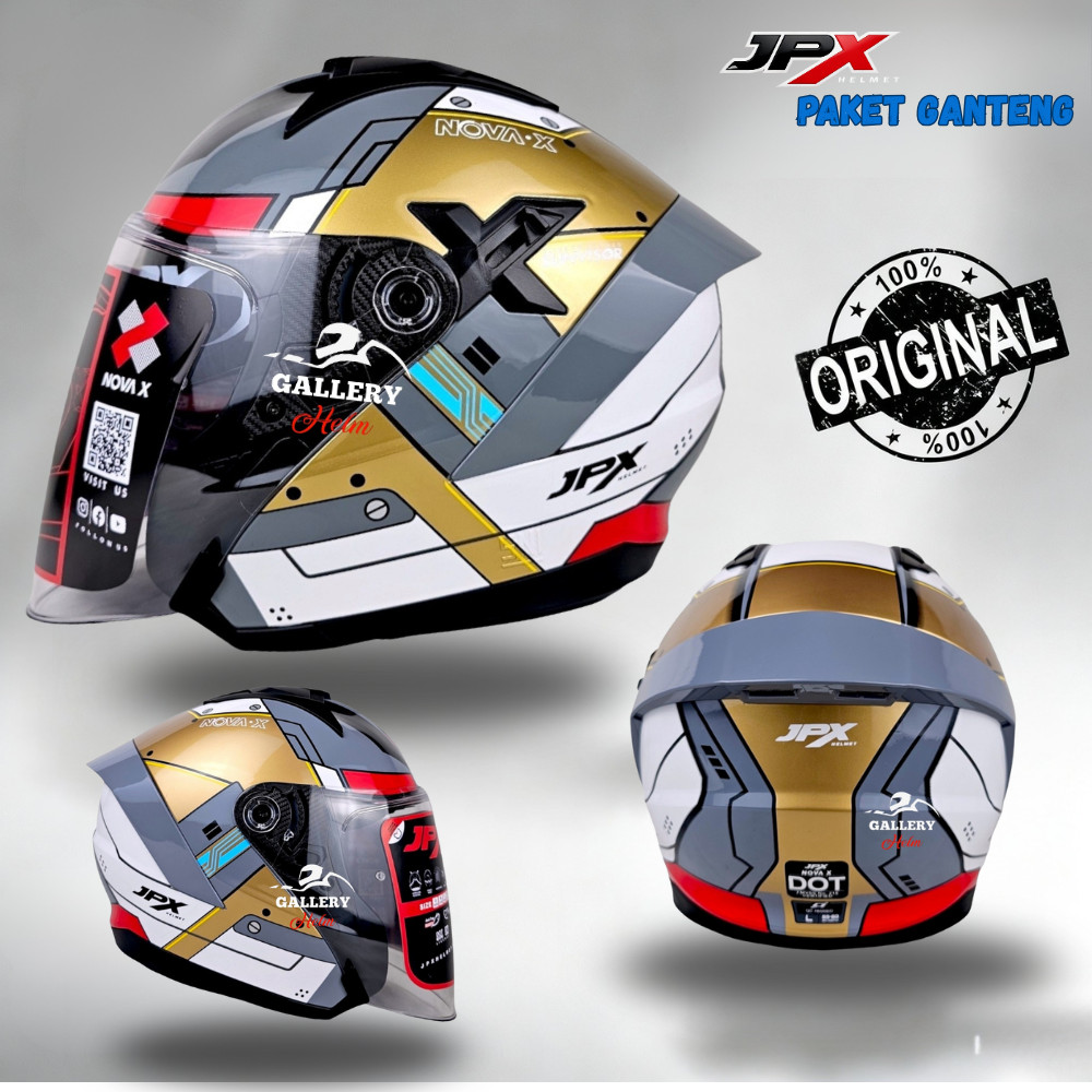 JPX NOVA X N5 ESCAPE SERIES DOUBLE VISOR PREMIUM | HELM JPX NOVA X ORIGINAL SNI DOT