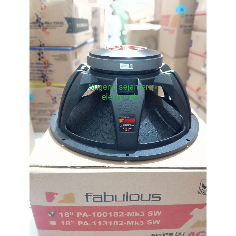 Speaker ACR Fabulous 18 Inch PA 100182-MK3 SW Wat 2000