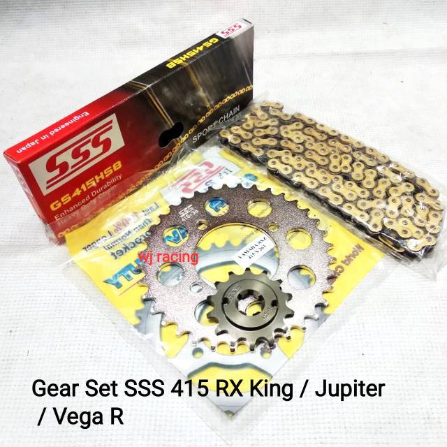 Gear Set SSS F1ZR/Force 1 - Original 415 Pilihan Ukuran