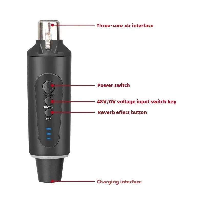 Wireless Microphone System Wireless Transmitter Receiver Mic Converter Adapter Automatic Microphone 