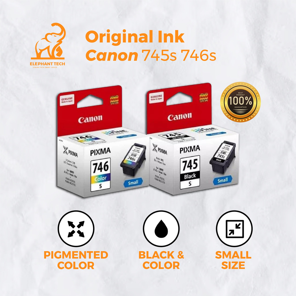 Cartridge Canon 745s Black 746s Color Original PIXMA iP2870 iP2872 MG2570 MG2570S
