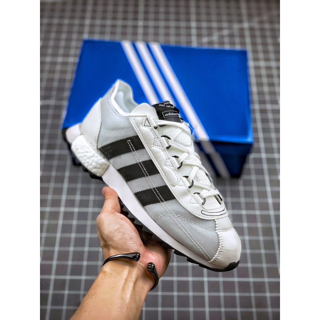 Sepatu Kasual Adidas Originals SL 72 Retro Abu-abu Putih Hitam