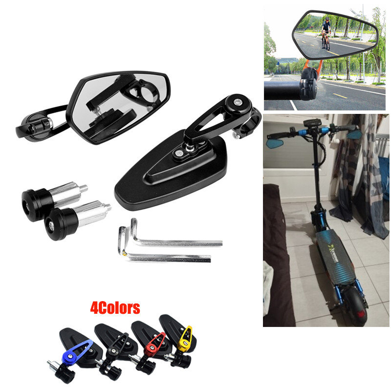 For E-bike Fiido Bike T1 Segway GT2 7/8"22mm Handle End Bar Mirrors Handlebar Specietti Moto Side Re