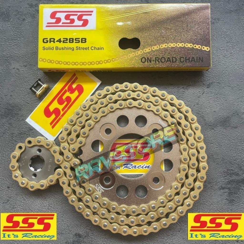 GEAR SET SSS 428 KARISMA SUPRA X 125 BLADE REVO ABSOLUTE GIR SET KARISMA FULL SSS