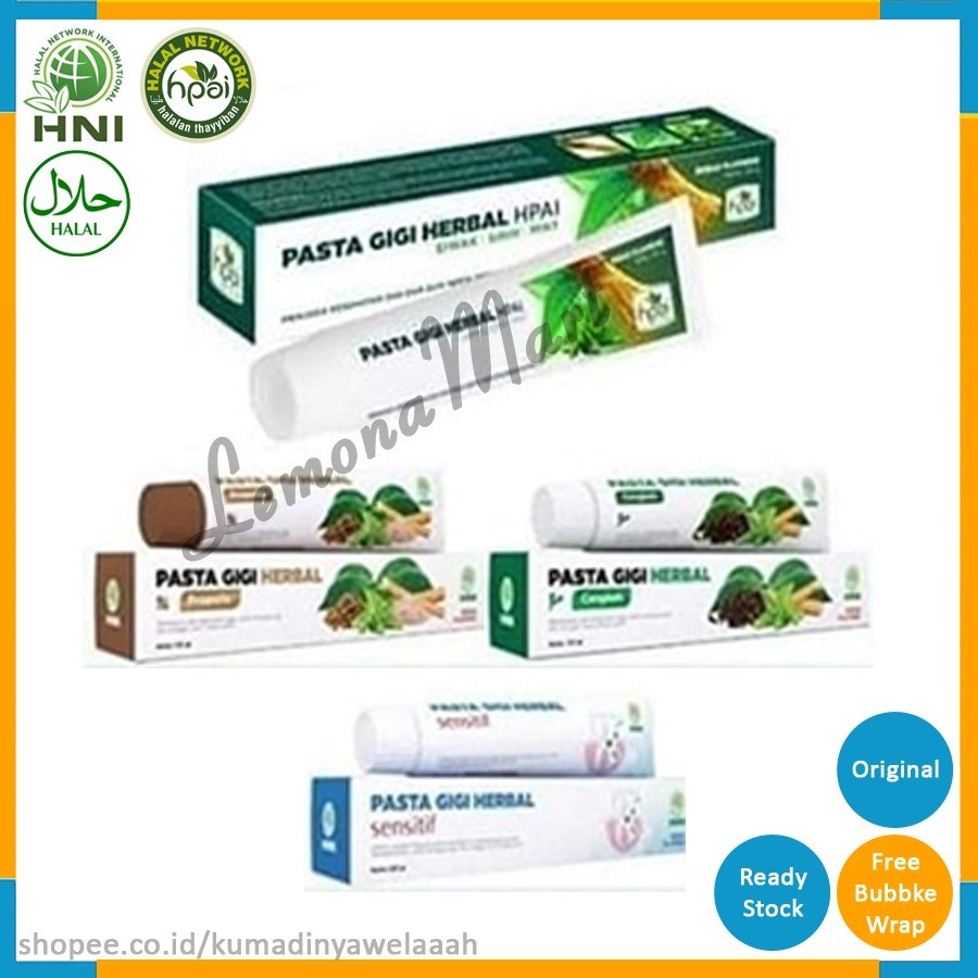 PASTA GIGI HERBAL | PGH Siwak & Mint | PGH Cengkeh | PGH Propolis | PGH Sensitif | Produk HNI HPAI |