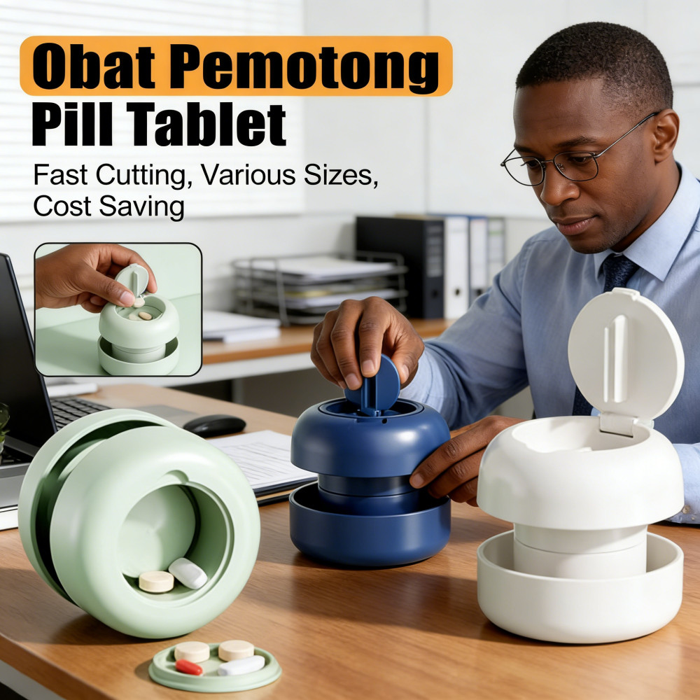 Pemecah Obat Pemotong Obat Tablet Pill Cutter /Produk Obat-obatan Pemotong /Alat Pemecah Pill /Pemec