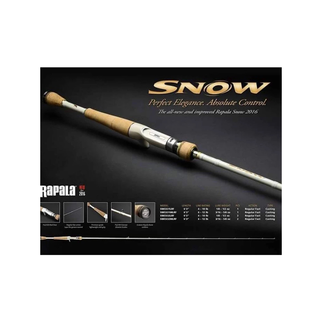 Joran Rapala Snow New SWC632LRF 182cm Rod BC / Baitcasting