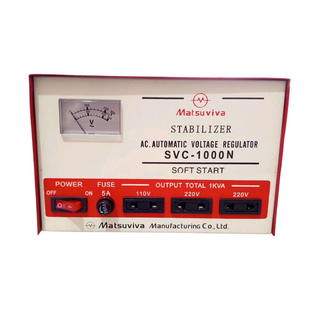Matsuviva Stabilizer AC. Automatic Voltage Regulator SVC - 1000 N