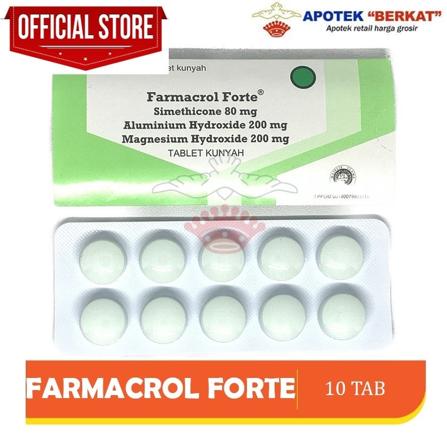 [BPOM] FARMACROL FORTE TABLET ISI 10 / OBAT MAAG obat maag ampuh, obat maag tablet, obat maag manjur