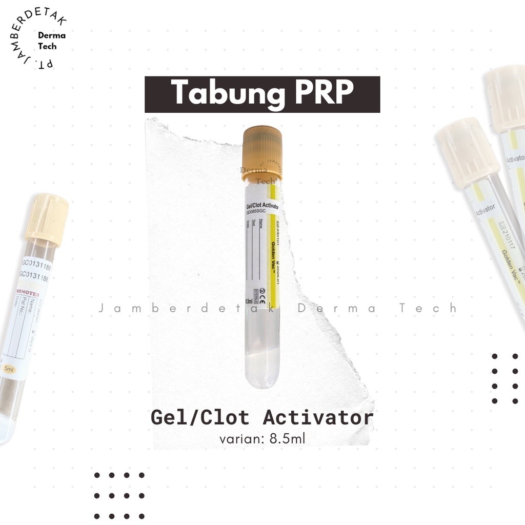 Tabung PRP 5 ML Gel Cloth Activator Untuk Serum