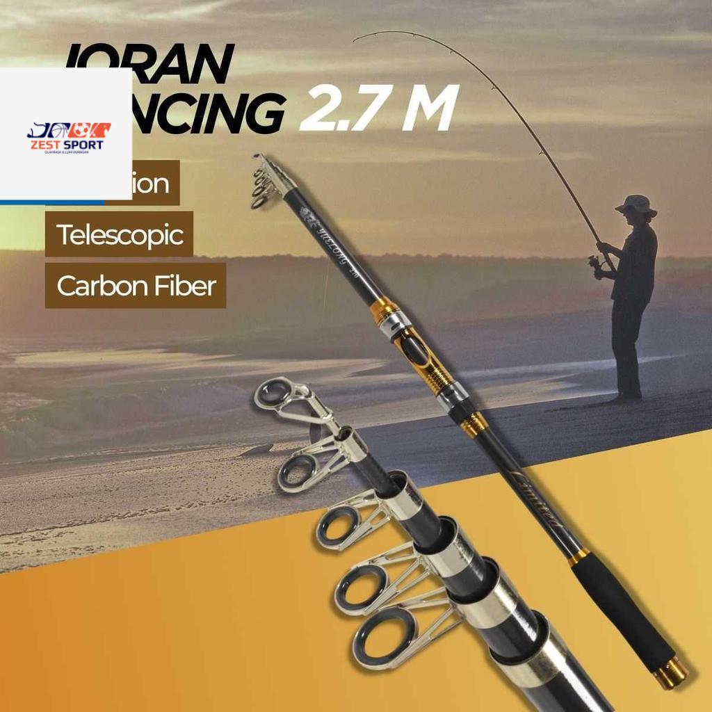 zestsport X TaffSPORT Joran Pancing Antena Portable Carbon Fiber Rod