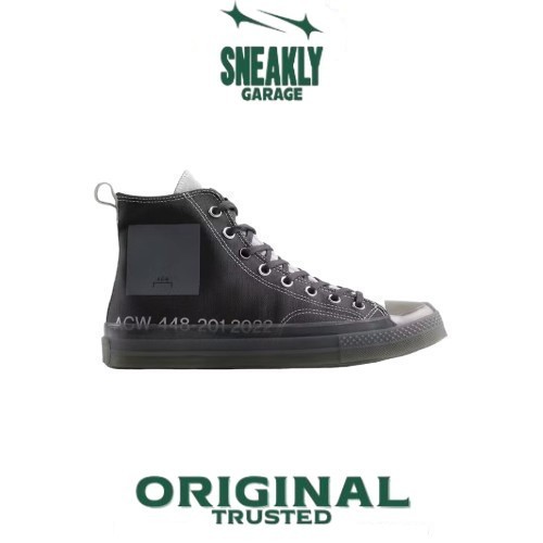 Sepatu A Cold Wall Acw X Converse All Star 70s HI Silver  Birch Steel Dark Grey  Sneakers Unisex