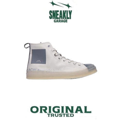 Sepatu A Cold Wall Acw X Converse All Star 70s HI Silver  Birch Steel Grey  Sneakers Unisex