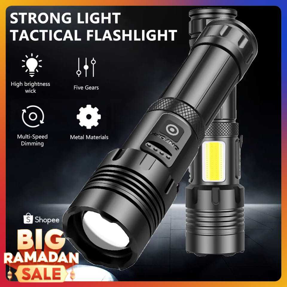 COD & READY STOK SENTER SWAT POLICE MURAH TERBAIK / SENTER LED CAS USB / SENTER SWAT