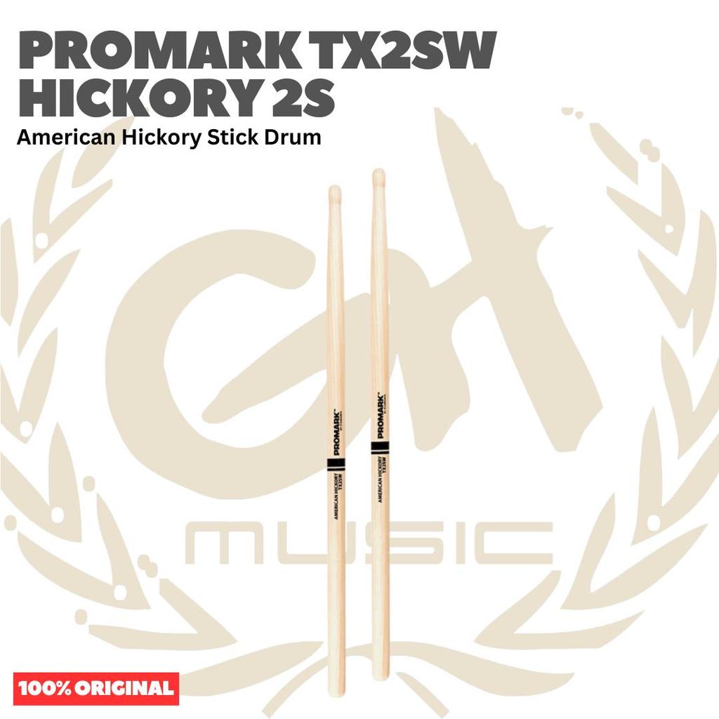 PROMARK TX2SW American Hickory Stick Drum - Stik Drum 2S Original Asli
