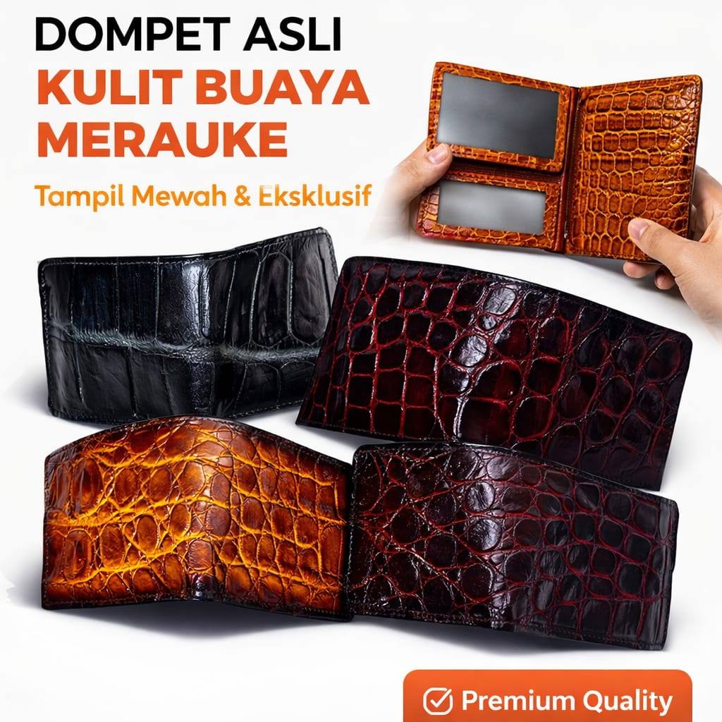 Dompet Kulit Buaya Asli