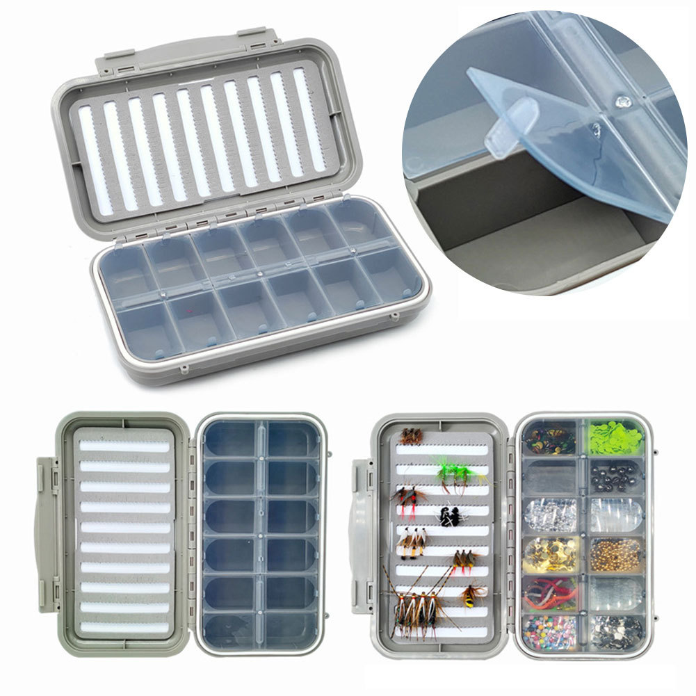 Water-Proof Fly Fishing Box Fly Lure Case Containers Fly Fishing Baits Storage Case for Vest Casting