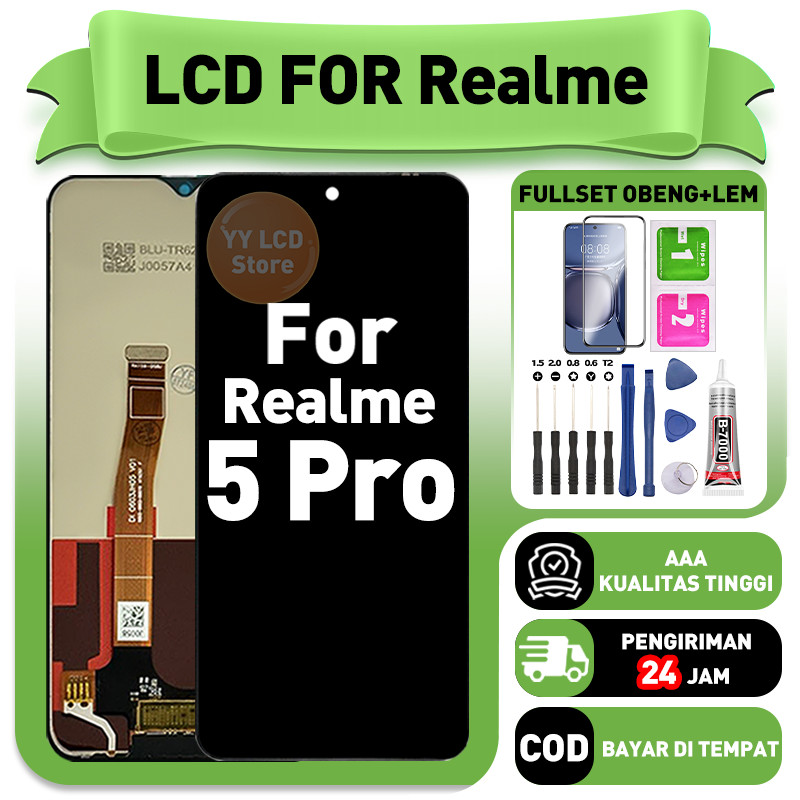 LCD FOR Realme 5 PRO Fullset Touchscreen hp layar Replacement LCD Kompatibel Untuk Glass Touch Scree
