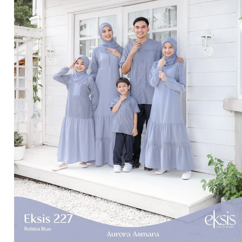 EKSIS 227 ROBBIA BLUE SEPLY ORIGINAL GAMIS DEWASA MEYRA 213 ROBBIA BLUE KOKO KASEO 201 ROBBIA BLUE S