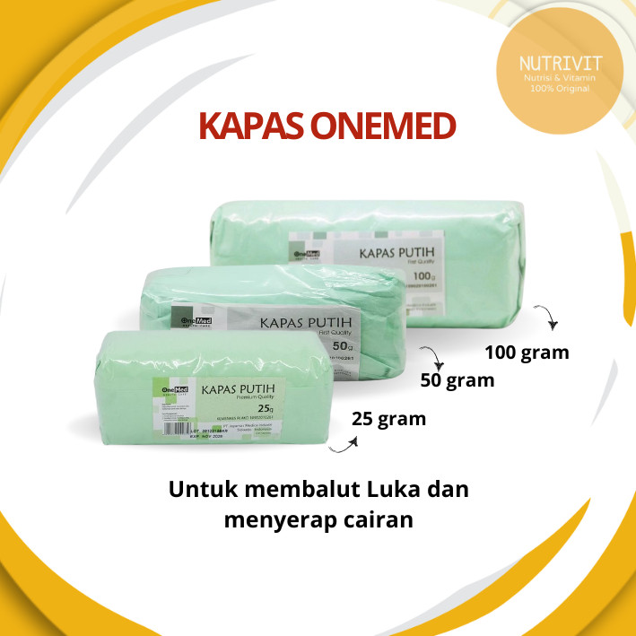KAPAS ROLL / KAPAS PEMBALUT / KAPAS PUTIH ONEMED