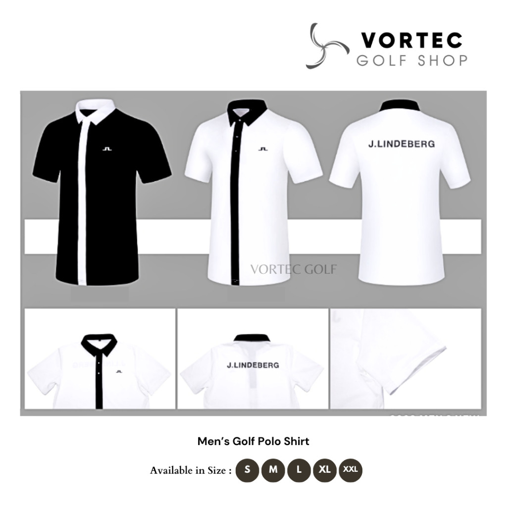 JL Men Golf Polo Shirt-Kaos Olahraga Golf Tennis Lari Paddle JL08