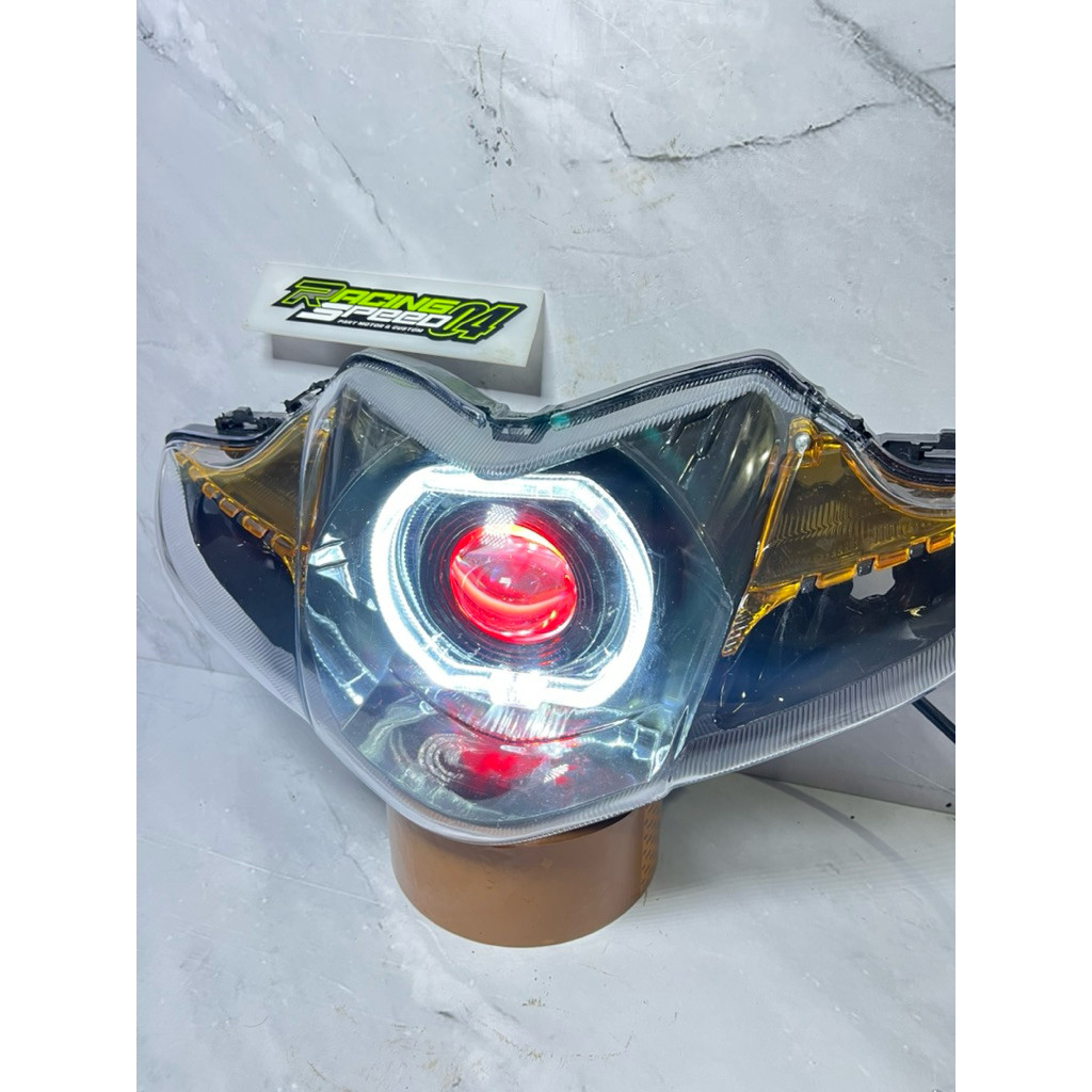 Reflektor Lampu Depan Biled Uk 4.5 Inch Revo Absolute Tinggal Pasang lampu biled motor